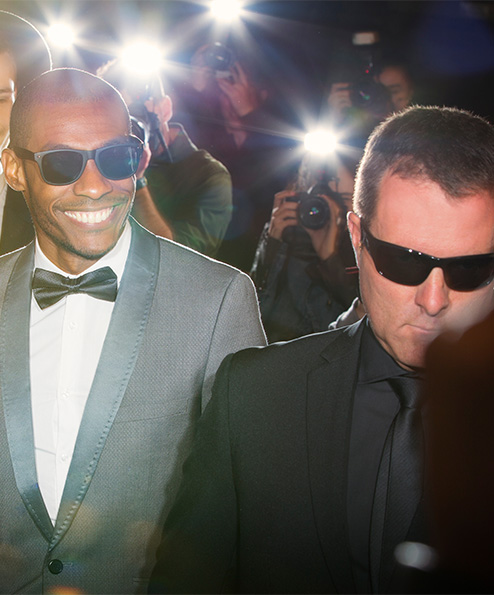 ボディガード、SPの実績も充分に備えています